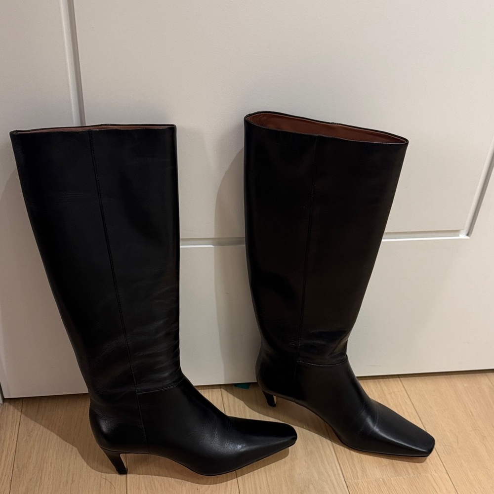Reformation Remy Black Heeled Boots